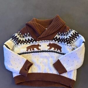 Janie and Jack winter sweater, little boys t shirts, size 6-12 months